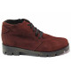 Ghete femei - velur natural - bordeaux - SM116501