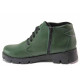 Ghete femei - piele naturală - verde - SM116504