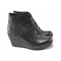 Ghete femei - piele naturală - negru - SM116506