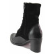 Ghete femei - piele naturală cu velur - negru - SM116433