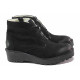 Ghete femei - nubuck natural - negru - SM116539