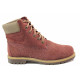 Ghete adolescenți - nubuck natural - bordeaux - SM116550