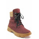 Ghete femei - nubuck natural - bordeaux - SM116547