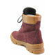 Ghete femei - nubuck natural - bordeaux - SM116547