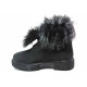 Ghete femei - nubuck natural - negru - SM116552