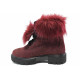 Ghete femei - nubuck natural - bordeaux - SM116554