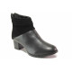 Ghete femei - piele naturală cu velur - negru - SM116560