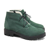 Ghete femei - nubuck natural - verde - SM116517