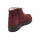 Ghete femei - nubuck natural - bordeaux - SM116518