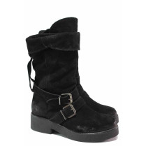 Ghete femei - piele naturală - negru - SM116528