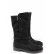 Cizme femei - nubuck natural - negru - SM116654