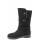 Cizme femei - nubuck natural - negru - SM116654