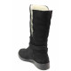 Cizme femei - nubuck natural - negru - SM116654