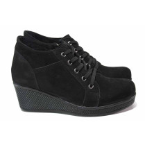 Ghete femei - nubuck natural - negru - SM116972