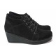 Ghete femei - nubuck natural - negru - SM116972