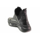 Adidași femeii - piele naturală - negru - SM117032