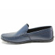 Mocasini - piele naturală - albastru - SM115328