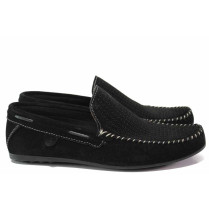 Încălțăminte bărbați - nubuck natural - negru - SM115468