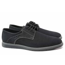 Încălțăminte bărbați - nubuck natural - negru - SM115474