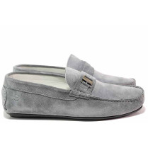 Mocasini - velur natural - gri - SM116408