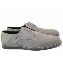 Încălțăminte bărbați - nubuck natural - gri - SM116811