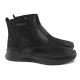 Ghete bărbați - nubuck natural - negru - SM117439