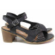 Sandale femei - piele naturală - negru - SM116124