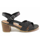 Sandale femei - piele naturală - negru - SM116124