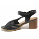 Sandale femei - piele naturală - negru - SM116124