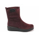 Ghete femei - velur natural - bordeaux - SM117134