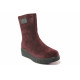 Ghete femei - velur natural - bordeaux - SM117134