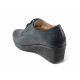 Platforma de pantofi - piele - bleumarin - SM118024