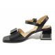 Sandale femei - piele naturală - negru - SM118486