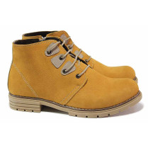 Ghete femei - nubuck natural - galben - SM118850