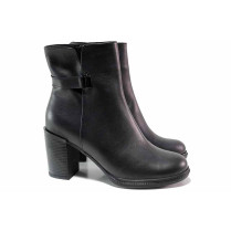 Ghete femei - piele naturală - negru - SM119044