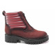 Ghete femei - nubuck natural - bordeaux - SM119068