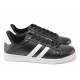 Adidași adolescenti - piele-eco de înaltă calitate - negru - SM117967