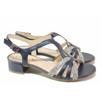 Sandale femei - piele - bleumarin - SM118000