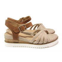 Sandale femei - textile eco-piele - roz - SM118181