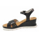 Sandale femei - piele naturală - negru - SM118261