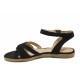 Sandale femei - velur natural - negru - SM118402