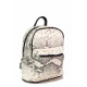 Rucsac - eco-piele cu motiv ”croco” - alb - SM120361