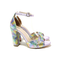 Sandale femei - satin - multicolor - SM119948