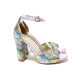 Sandale femei - satin - multicolor - SM119948