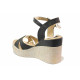 Sandale femei - piele-eco de înaltă calitate - negru - SM120240