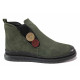 Ghete femei - nubuck natural - verde - SM120641