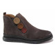 Ghete femei - nubuck natural - maro închis - SM120642