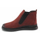 Ghete femei - nubuck natural - bordeaux - SM120643