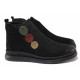 Ghete femei - nubuck natural - negru - SM120645