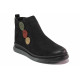 Ghete femei - nubuck natural - negru - SM120645